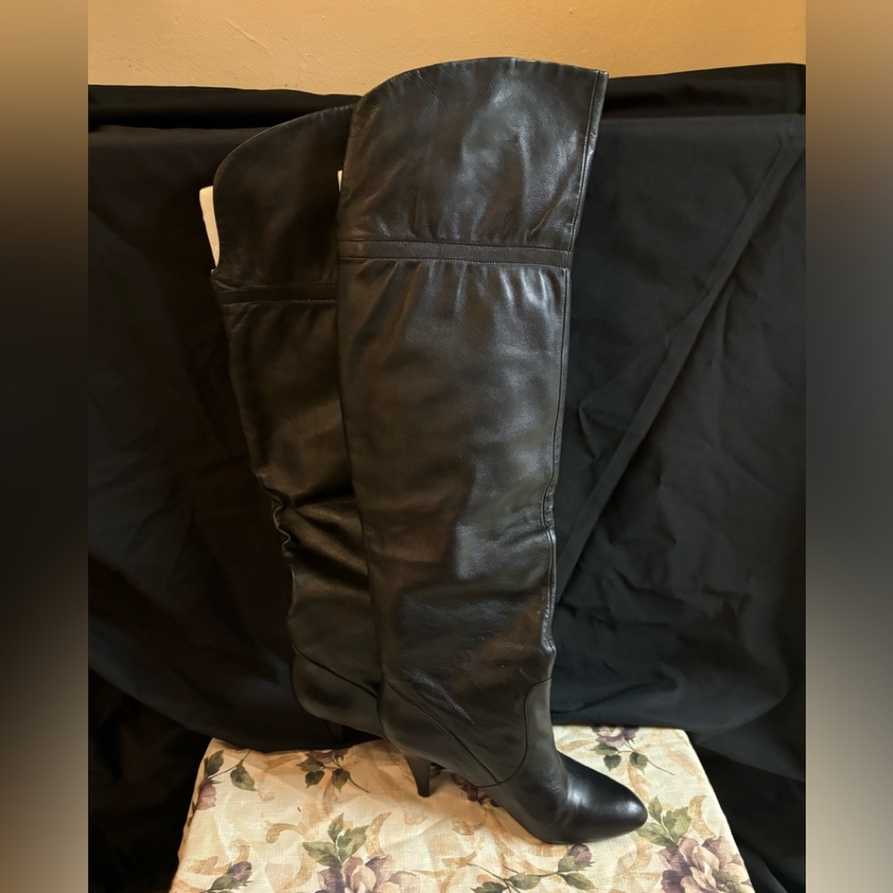 Beautiful over the knee Marc Fisher black dress boot 8.5M
